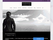 Tablet Screenshot of courageant.com